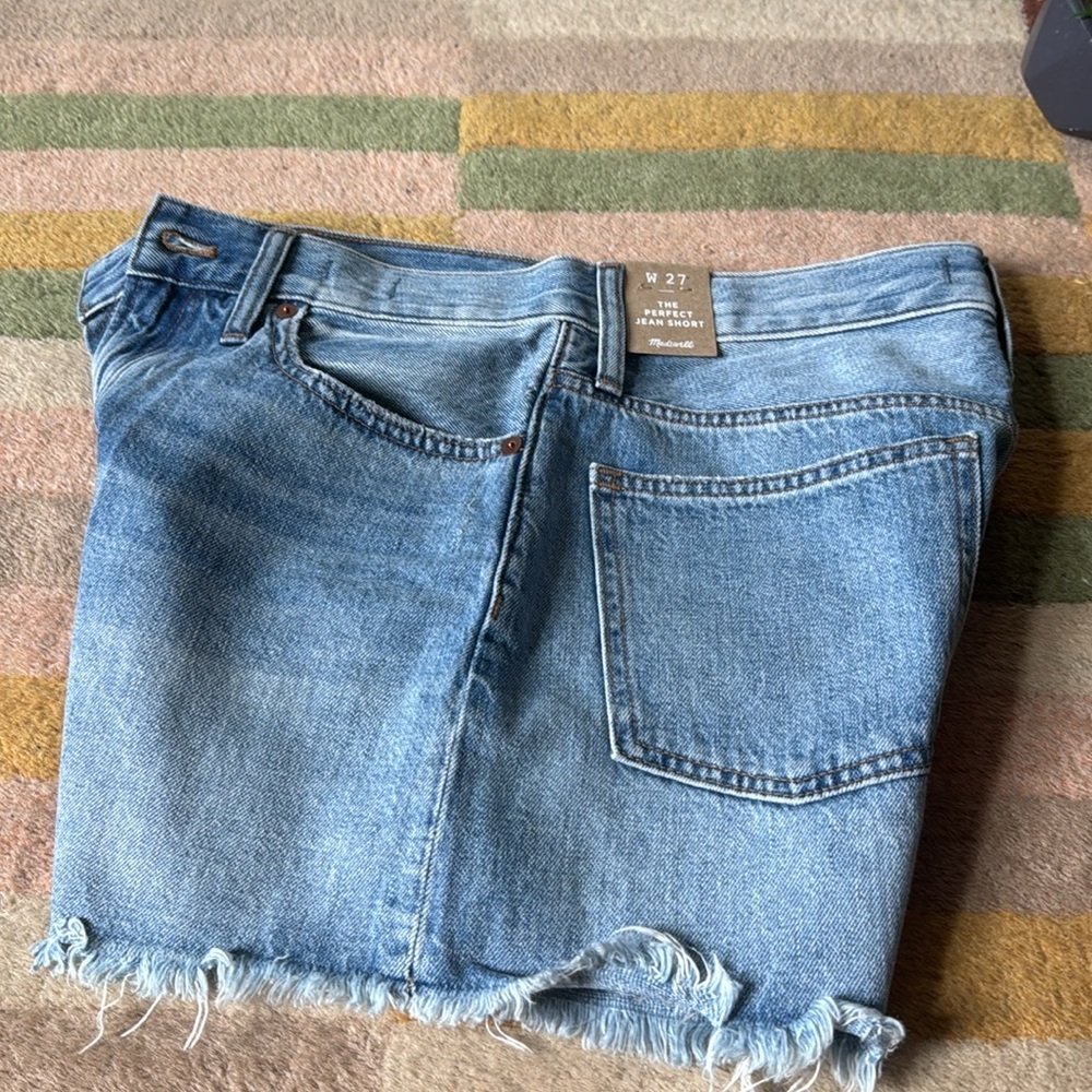 NWT Madewell the perfect Jean high rise ram hem short size 27 - Picture 12 of 12